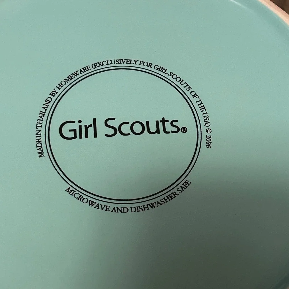Rare Collectible Girl Scout Cookie Jar - 2006 Ceramic Blue‎ Large 4 Quarts